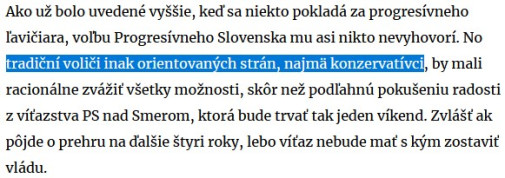 inak orientovani konzervativci ;)